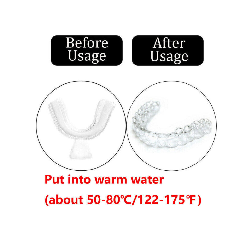 US 8-16 Pack Silicone Mouth Guard Teeth Clenching Grinding Moldable Dental Night