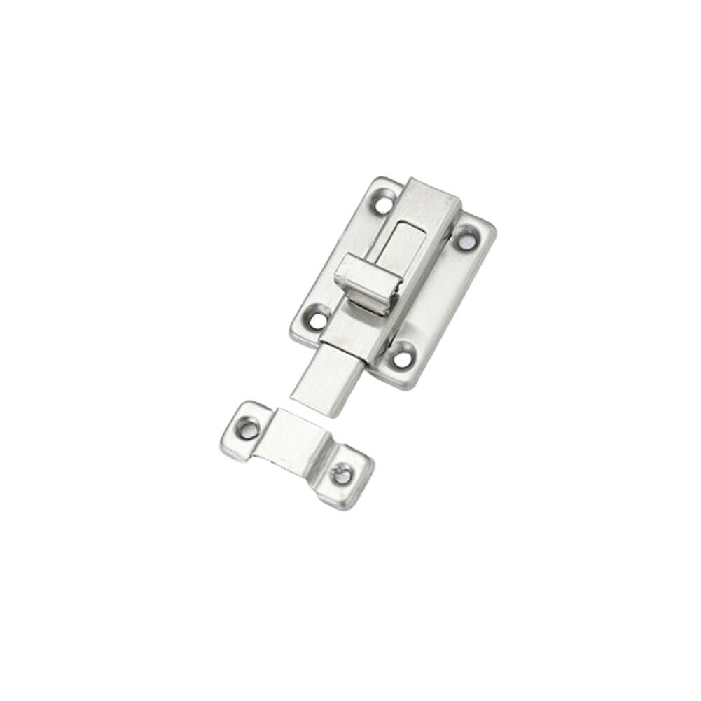 US 4-8 Pack Door Bolts Stainless Steel Latch Sliding Lock Surface Slide Keyless