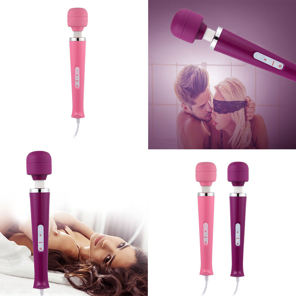 US 1-2 Pc Multispeed Vibrator Handheld Dildo Massager Waterproof Speed Safe Play