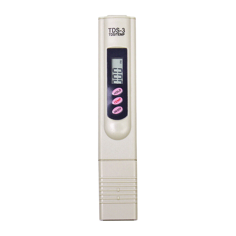 US Handheld Water Quality Hardness Purity Digital LCD Meter 0-9990 PPM TDS TDS-3