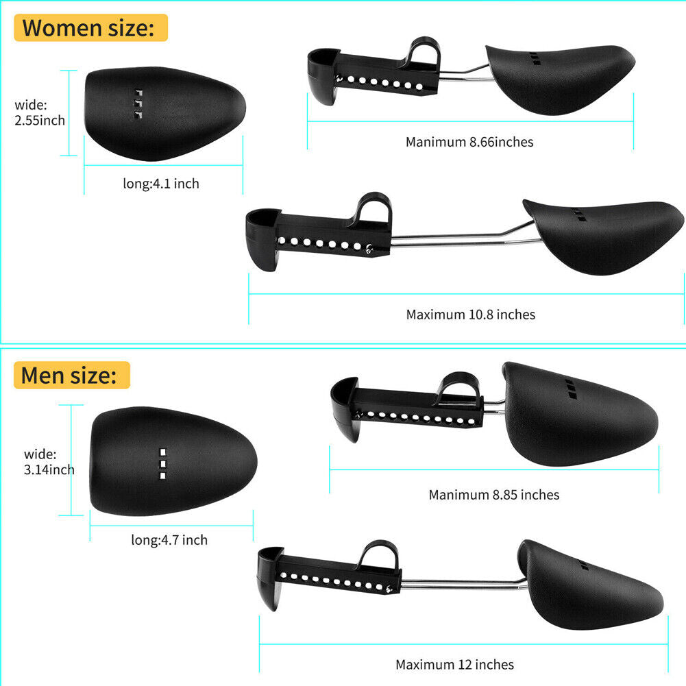 US 2-4 Pairs Adjustable Stretcher Tree Keepers Shoe Holder Fixed Support Shaper