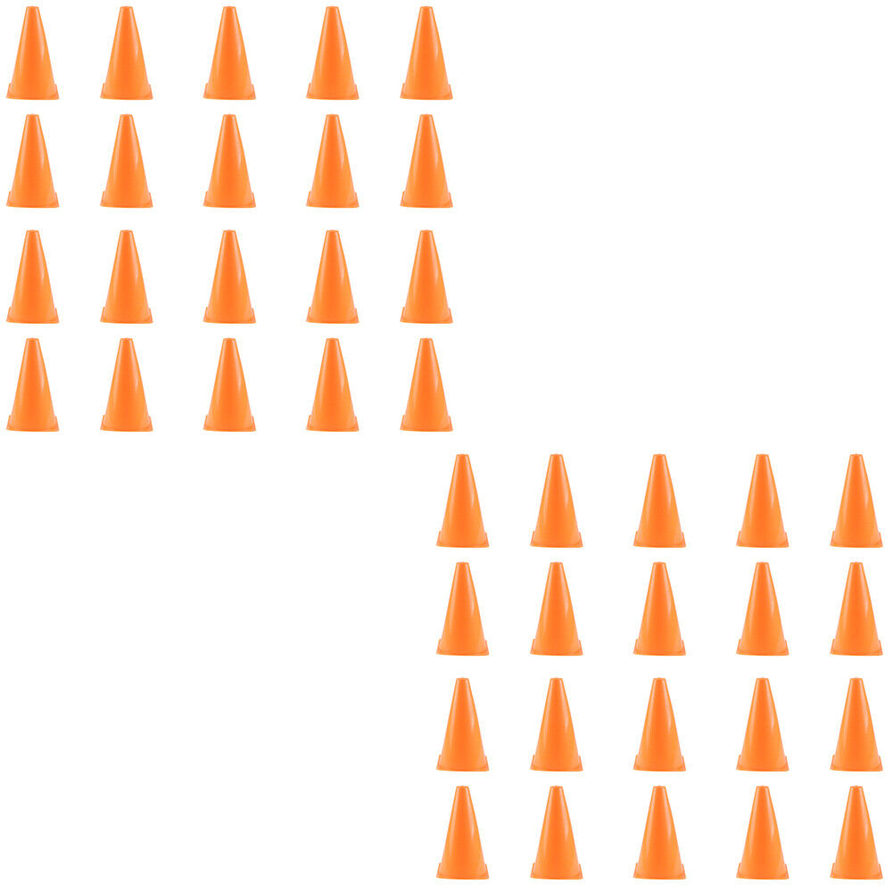 US 20-40 Pcs 9" Inch Orange Cones Sports Soccer Agility Training Equipment