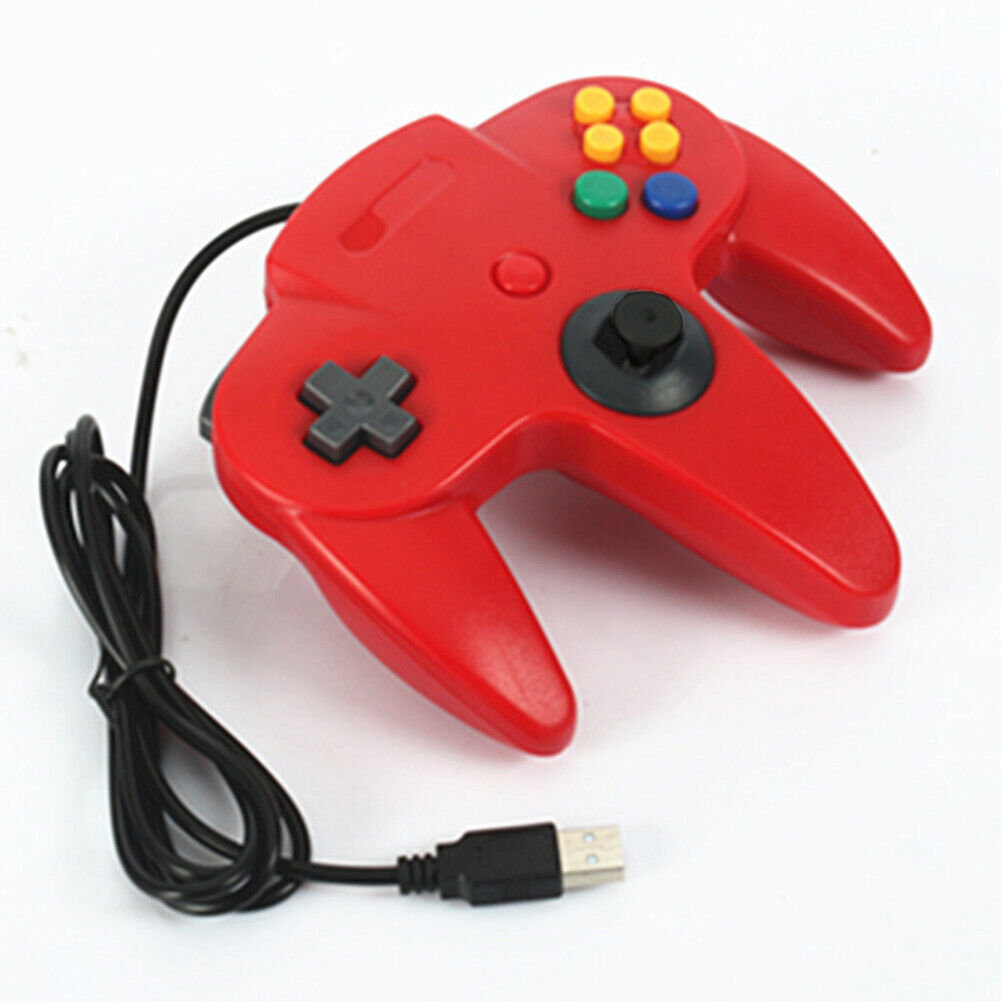 US Wired Controller Joystick Compatible With Nintendo 64 N64 Video Game Console