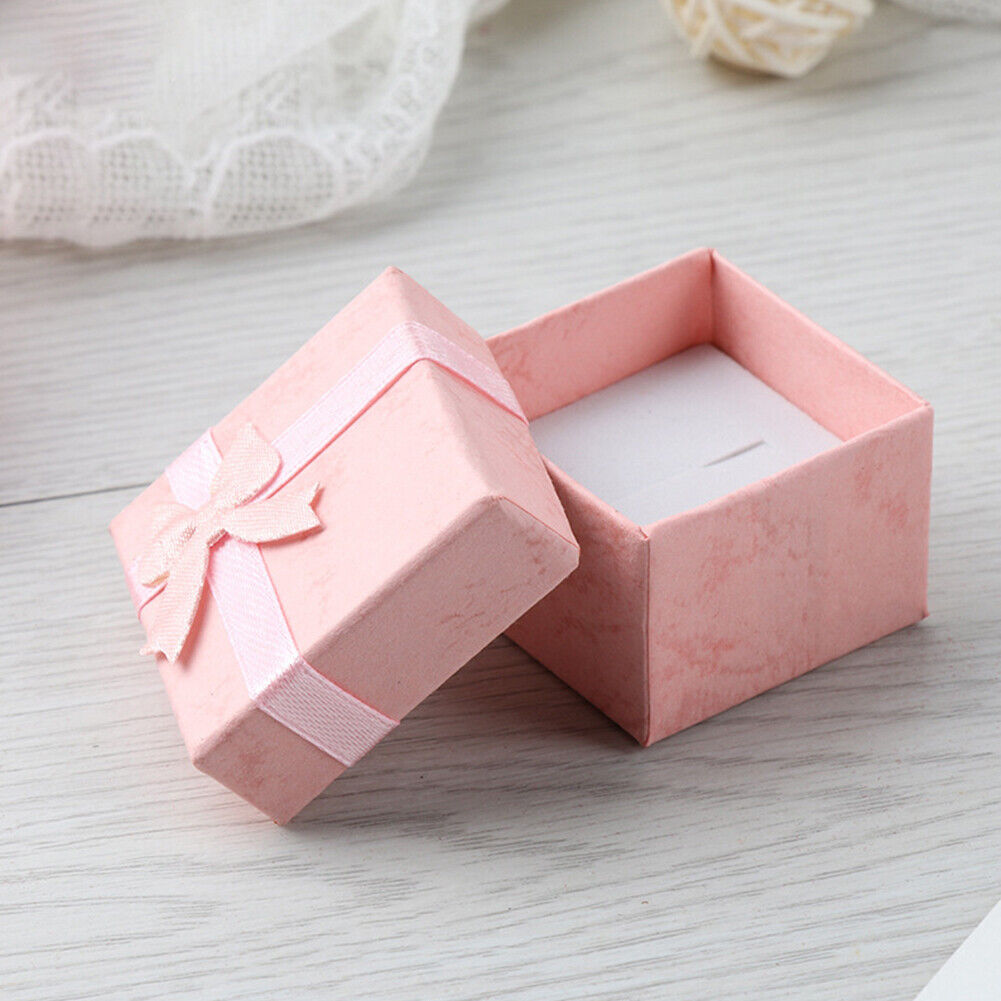 US 48-96 Pack Jewelry Gifts Boxes Rings Necklaces Earrings Cardboard Velvet Pad