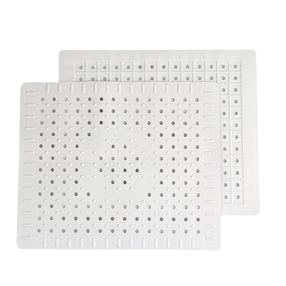 US 2-4 Pc Kitchen Sink Mat Rubber Drainer Pad Protector Non-Slip Rubber Durable