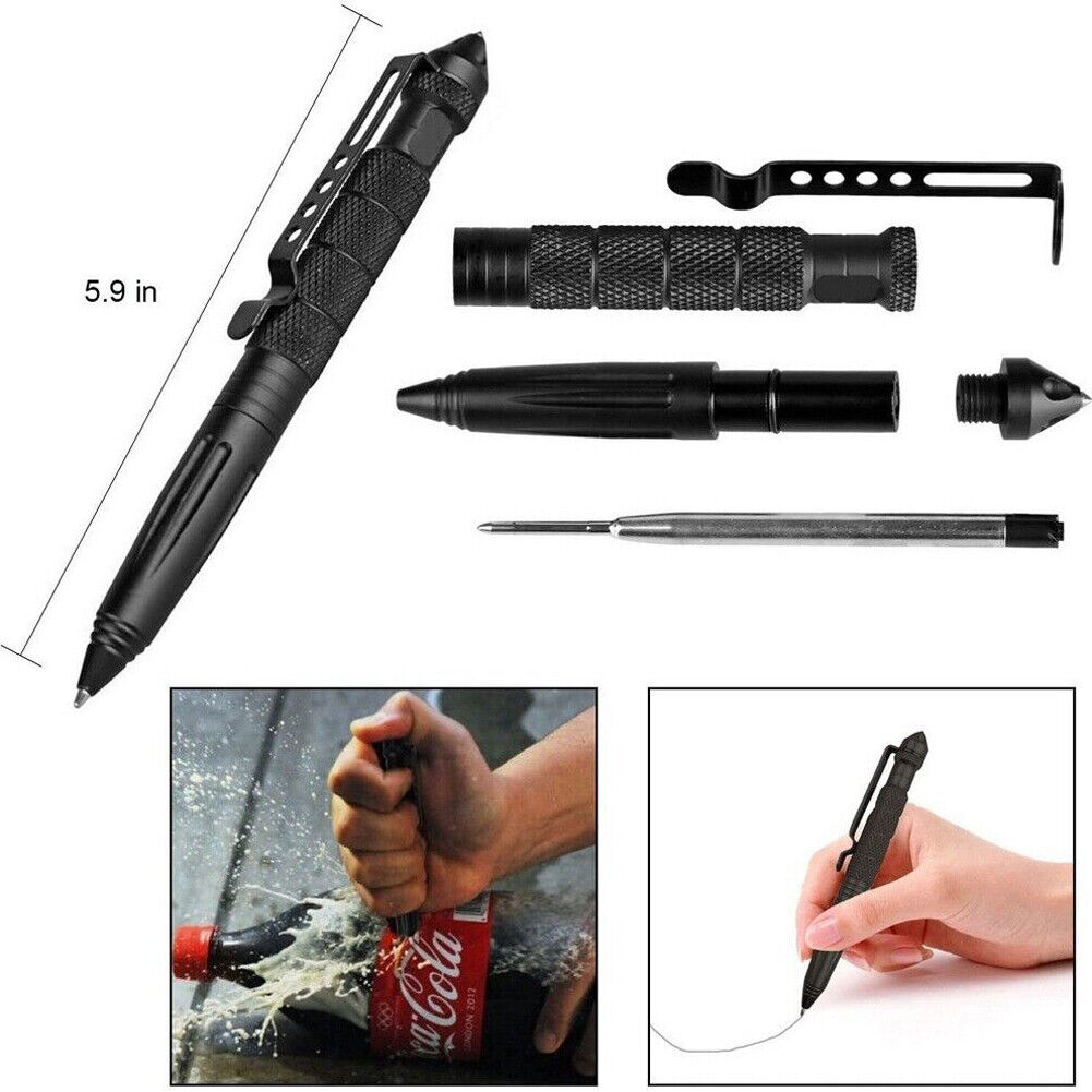US 4-8 Pack EDC Tactical Pen Self Defense Survival Emergency Gear Window Breaker