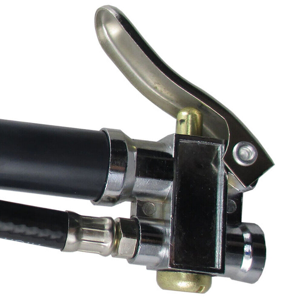 US 1-2 Pcs DUAL CHUCK TIRE INFLATOR with AIR PRESSURE GAUGE 10-120 PSI Rubber