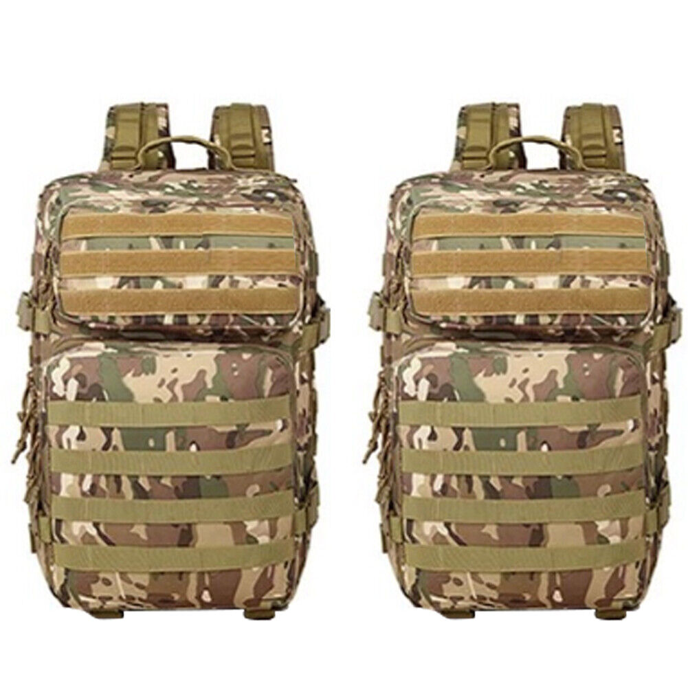 US 45L Large Military Tactical Backpacks Army Assault Pack Hiking Treek Rucksack