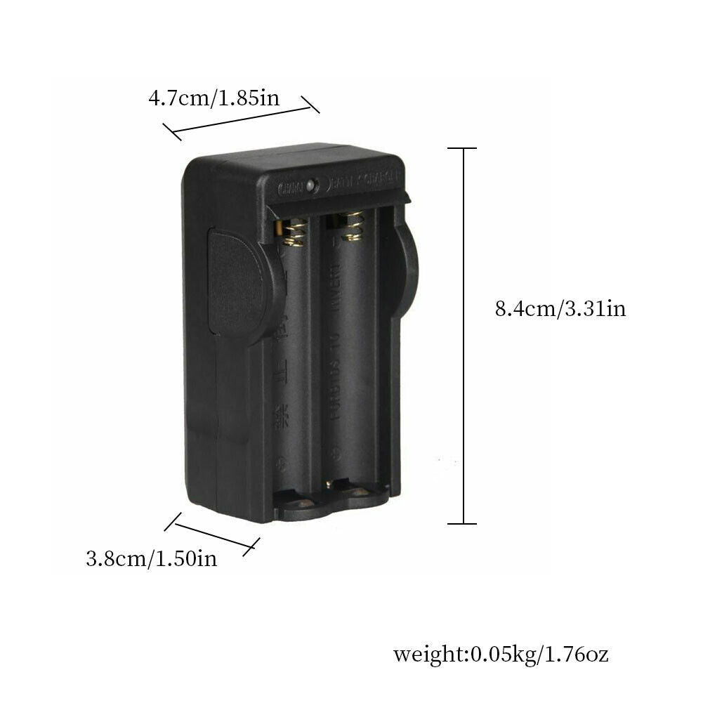 US 2-4 Pack 18650 Battery Smart Charger For 3.7V Li-ion Rechargeable Battery