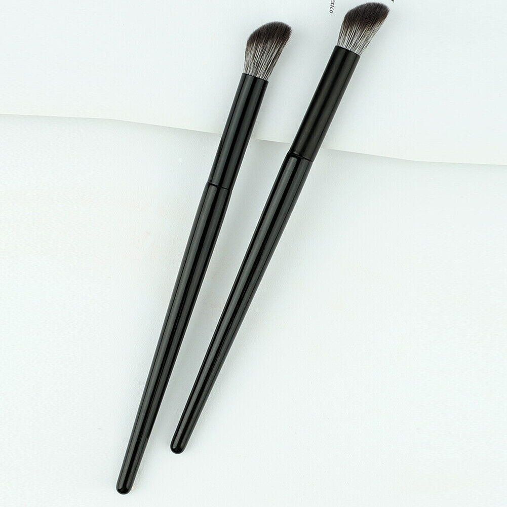 US 1-2Pcs Angled Flat Concealer Foundation Brush Buffing Stippling Face Blending