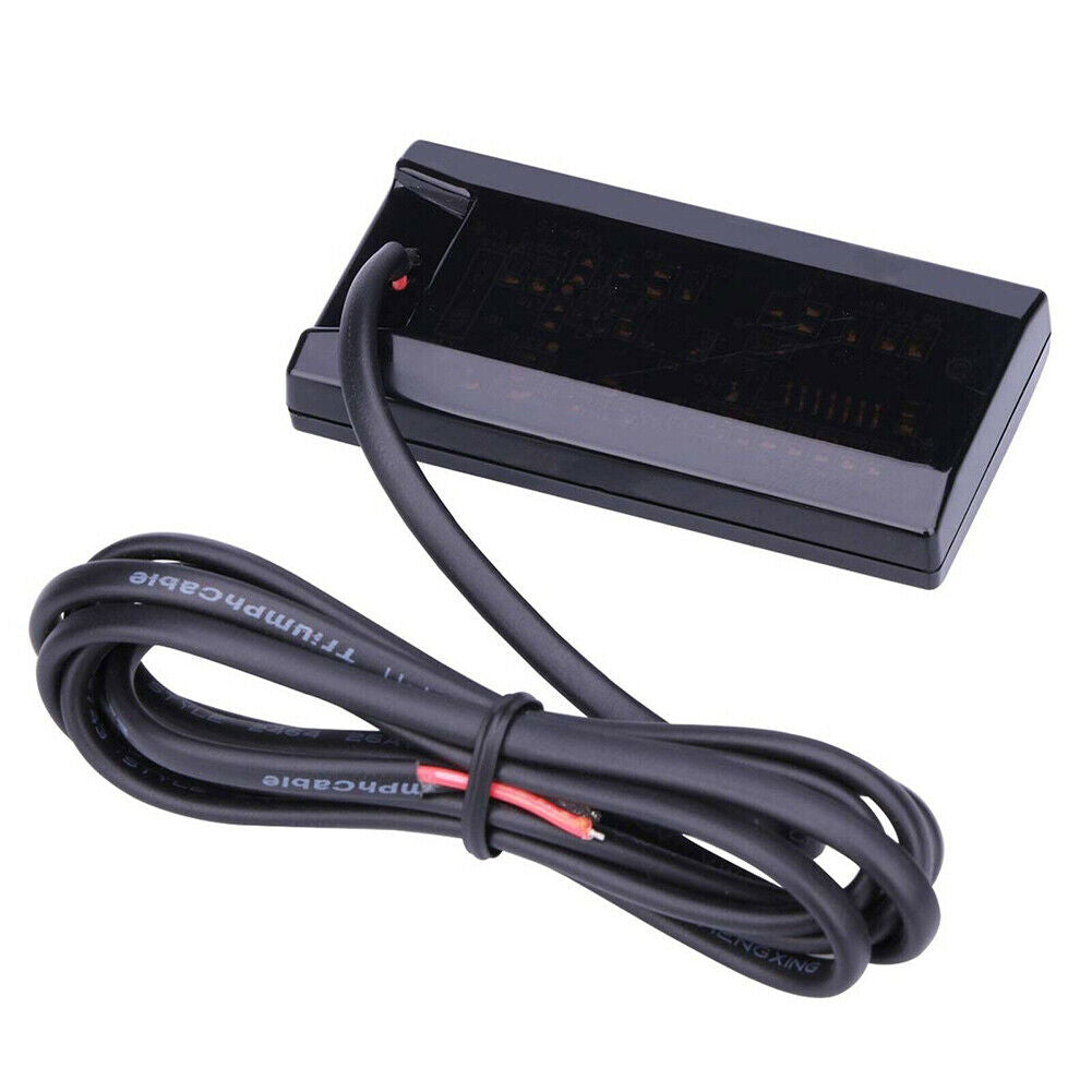 US 2-4 Pcs Upgraded 12V Voltage Gauge LED Digital Display Panel Meter Motorcycle