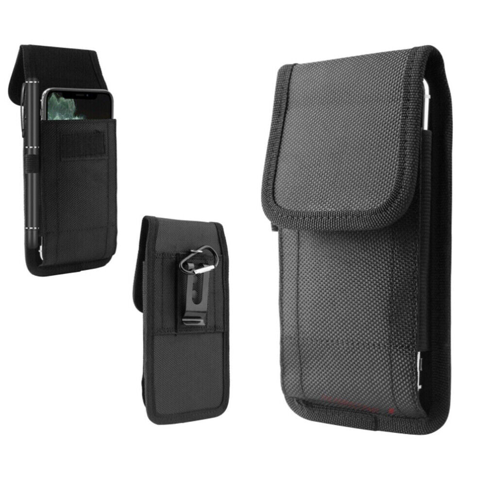 US 1-2 Pcs Blocking Cell Phone Holster for iPhone Vertical Wallet Belt Clip Case