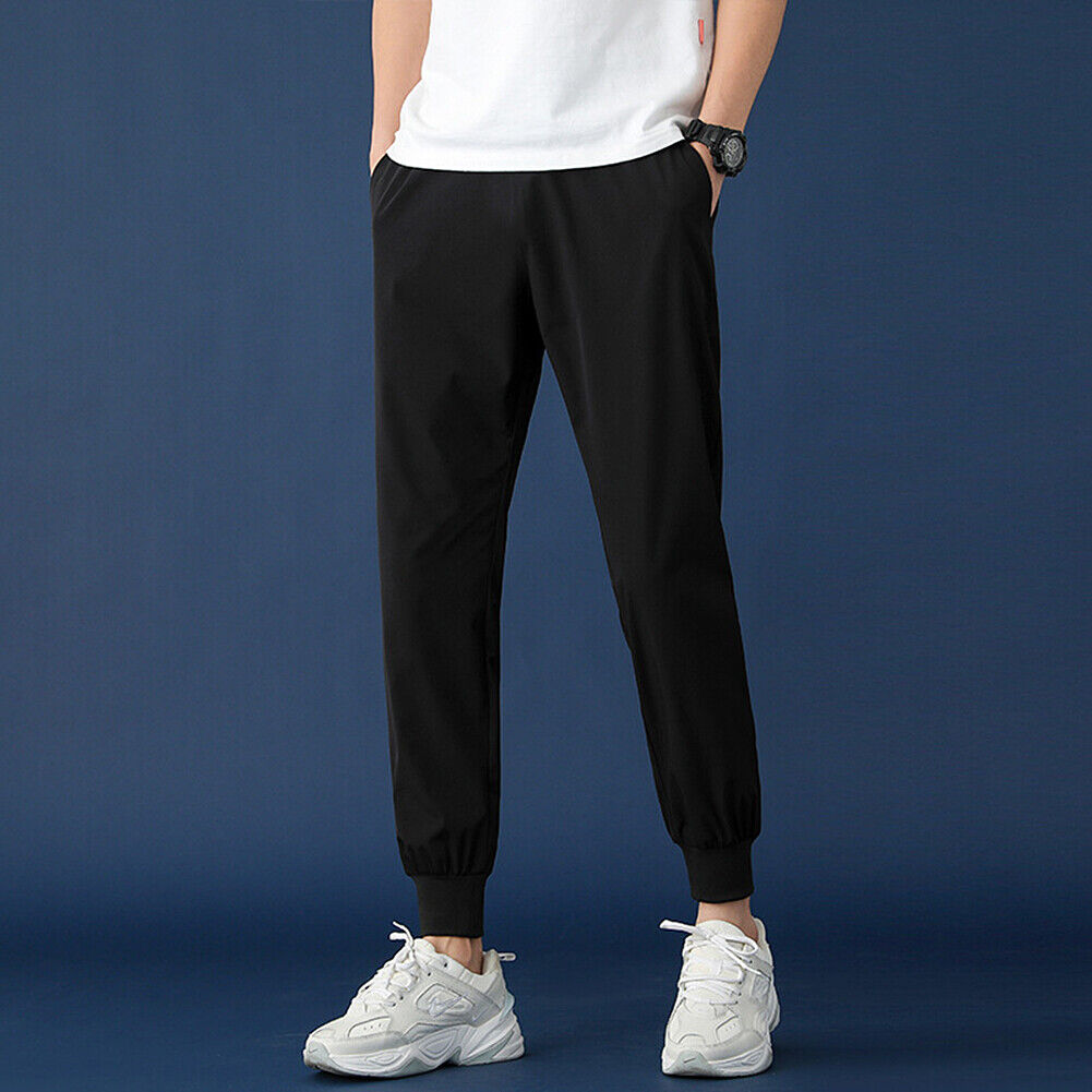US Mens Sport Breathable Sweatpants Pants Casual Joggers Track Athletic Trousers