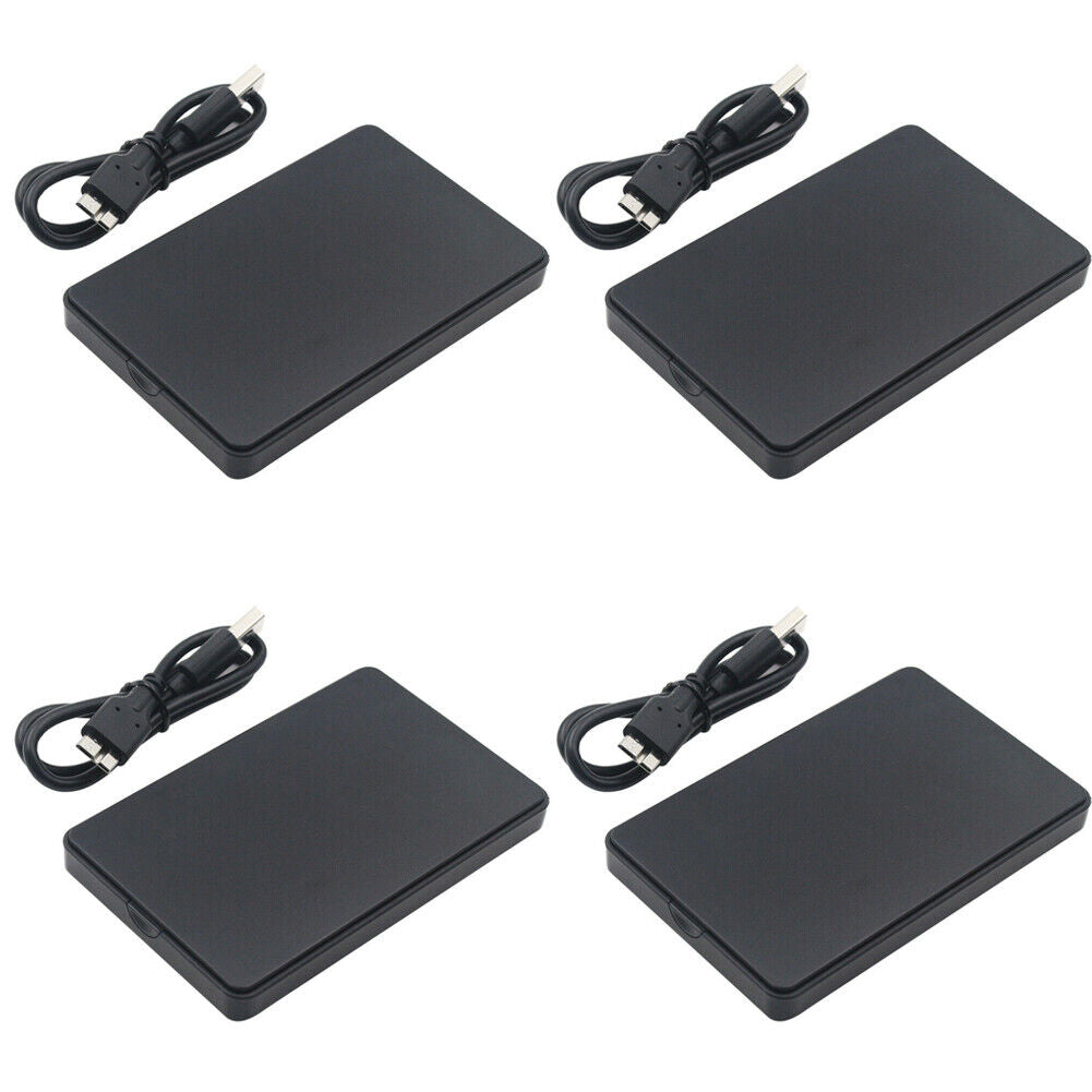 US 2-4 2.5" SATA USB 3.0 Hard Drive Disk HDD SSD Enclosure External Laptop Case
