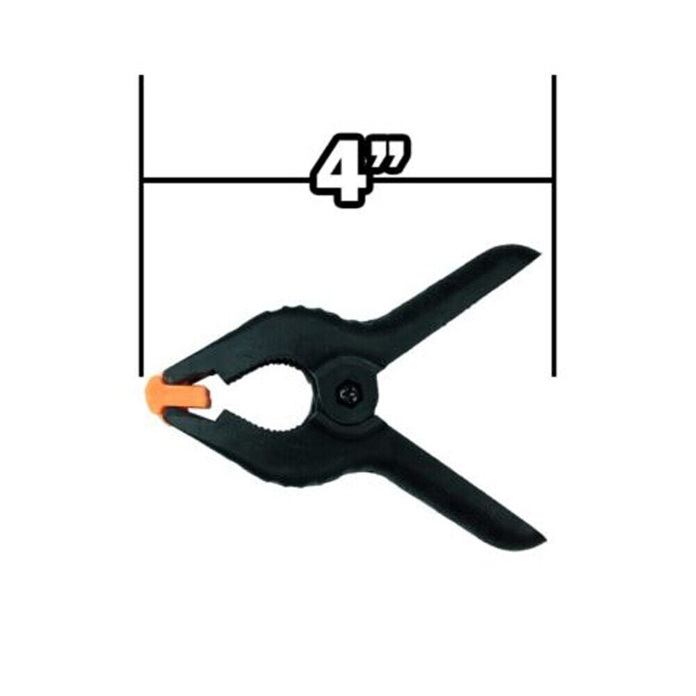 US 20-40 Heavy Duty 4" Plastic Spring Clamps DIY Small Tool Clip 2" Jaw Opening