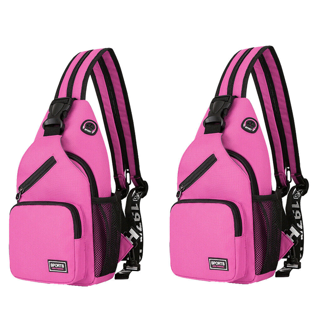 US 1-2 Pack Water-Proof Chest Pack Travel Shoulder Sling Backpack Crossbody Bag