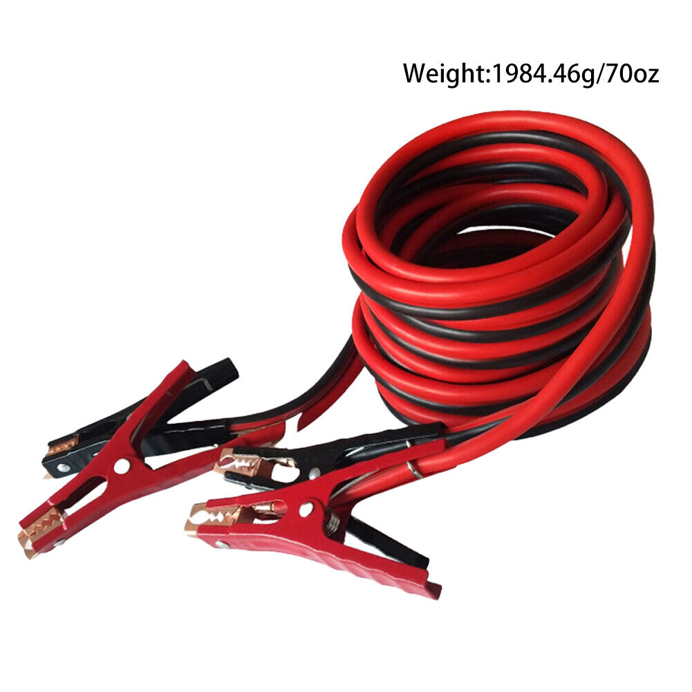 US 20 Ft 4 Gauge Heavy Duty Booster Cable Jumping Start Power Jumper w/Pouch