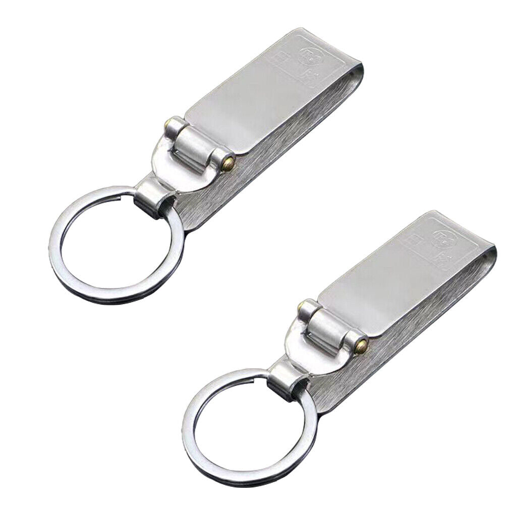 US 1-2 Pack Titanium Carabiner Key Chain Ring Belt Quick Release Detachable Clip