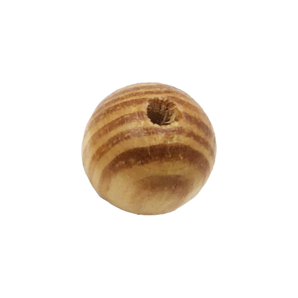 US 1000-2000 pcs Natural Wooden Beads 8mm Round Polished Loose Beads DIY Jewelry