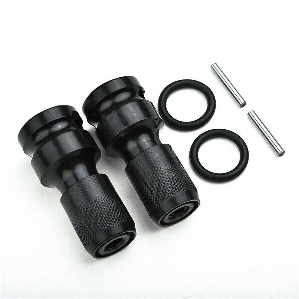 US 2-4 Pcs  1/2" Drive To 1/4" Socket Adapter Hex Drill Chuck Change