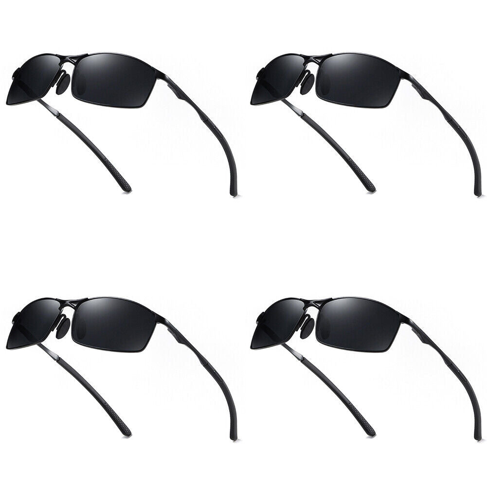 US 2-4 Pcs Aluminium HD Polarized Photochromic Driving Sunglasses Safety Glasses