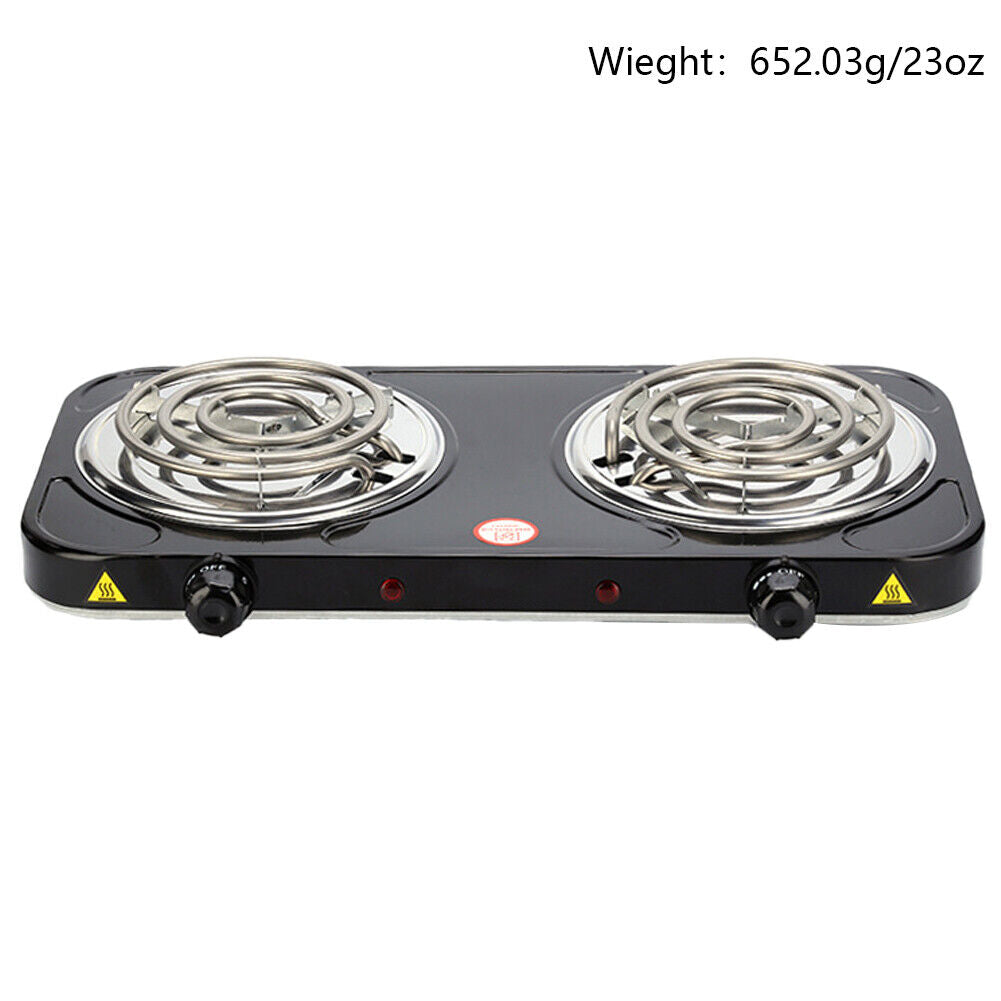 US Electric Stove Single/Dual Burner Portable Travel Compact Small Hot Plate