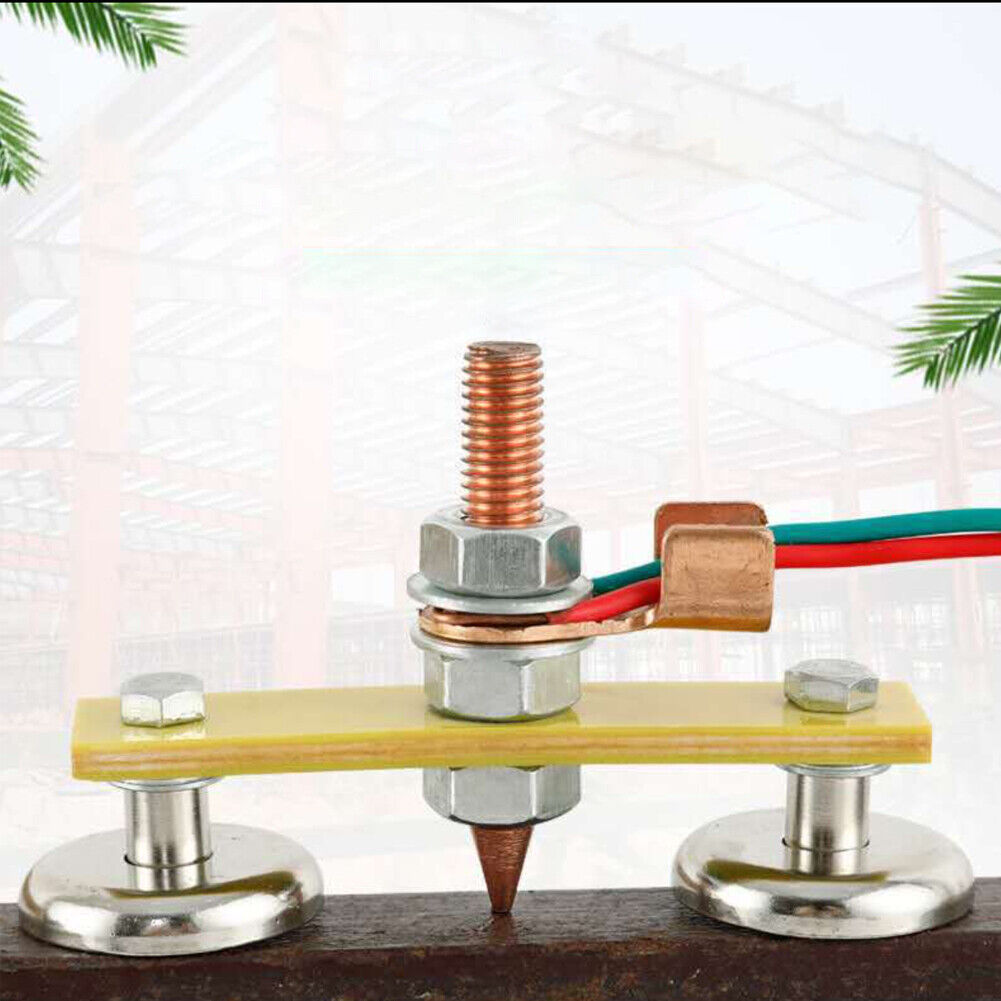 US 1-2 Pc Magnetic Metal Welding Welder Magnet Head Welding Support Ground Clamp