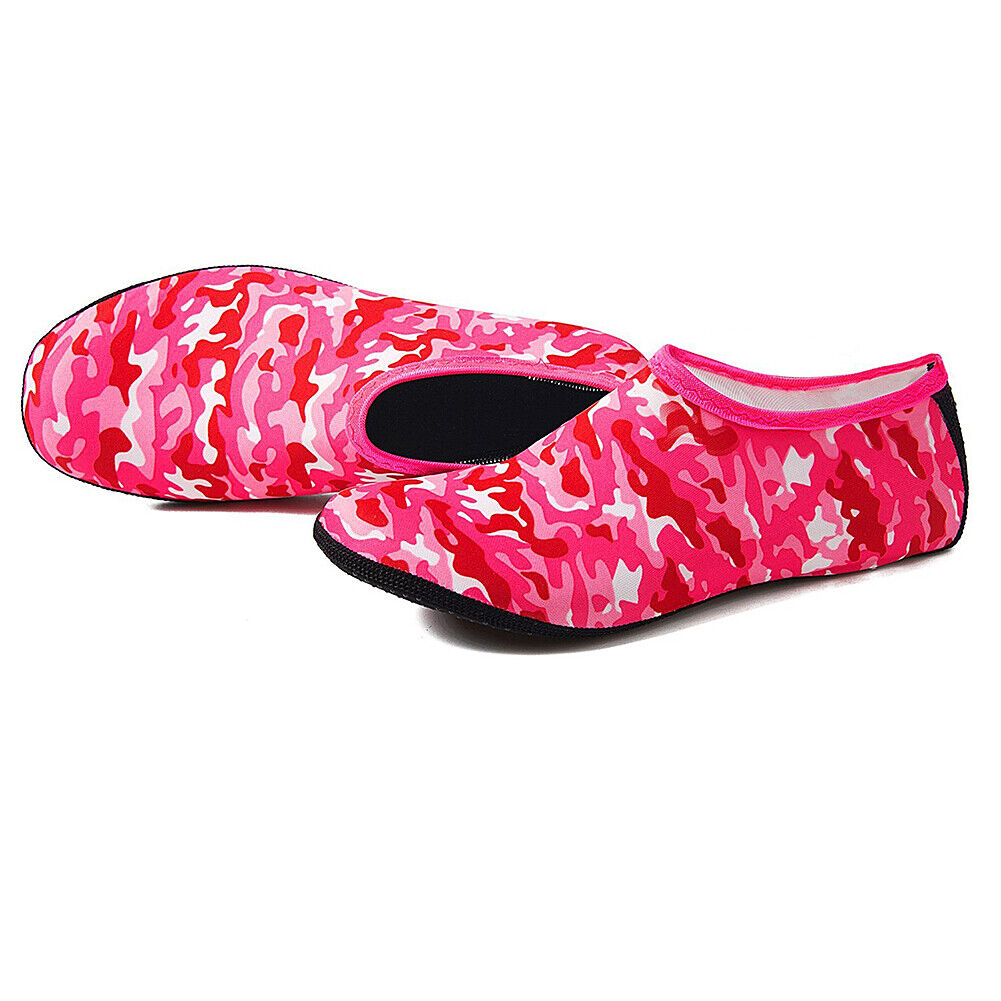 US 2 Pairs Outdoor Beach Swimming Aqua Socks Quick-Dry Barefoot Shoes Men Women