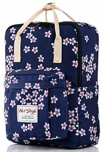 BESTIE 14" College Bookbag Backpack Cute for Women, 14.6"x10.3"x5.1"