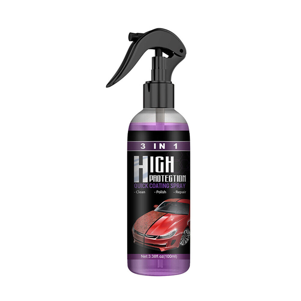 US 3 in 1 High Protection Quick Car Coat Ceramic Coating Spray Hydrophobic 100ML