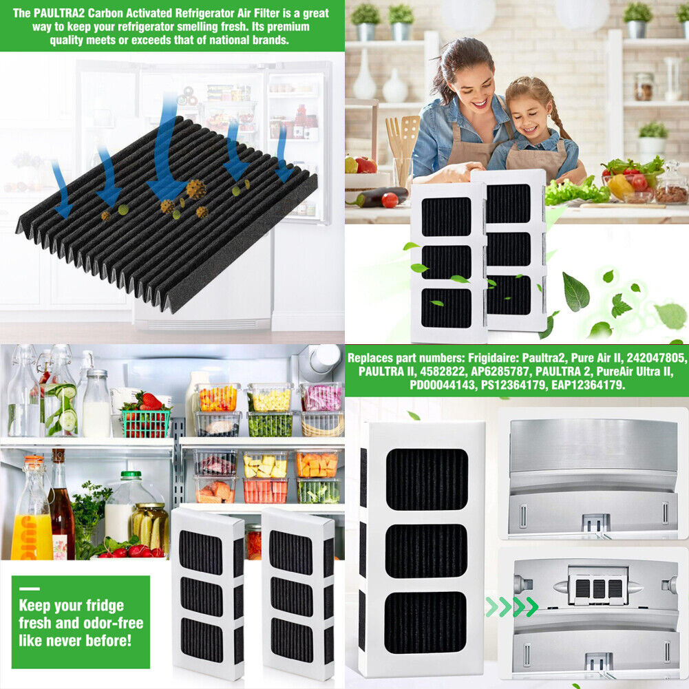 US 2-4 Pcs Replacement Refrigerator Filter For Frigidaire Paultra2 PureAir Ultra