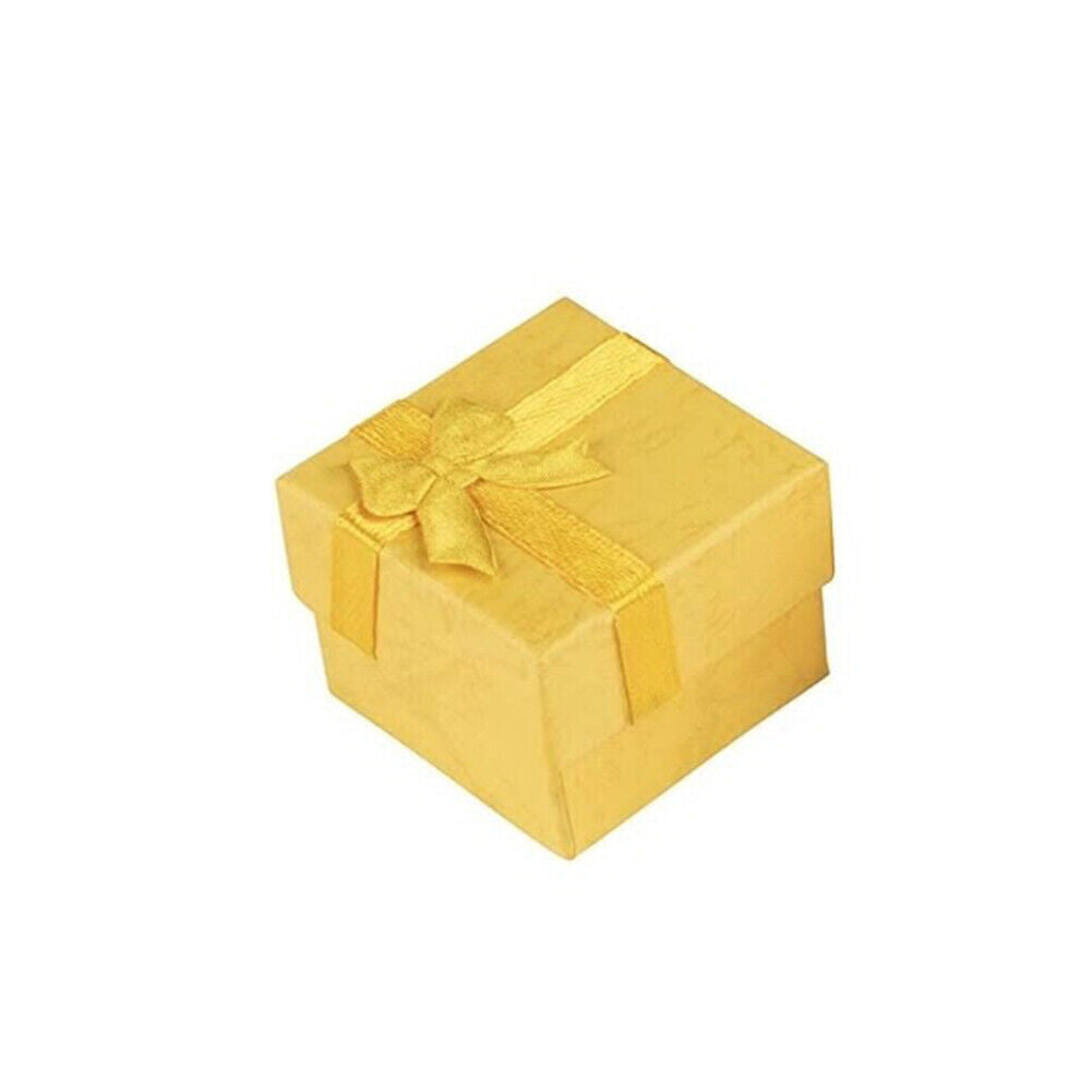 US 24 Pack Count Ring Gift Box Set with Bow for Weddings, 6 Colors 1.57x1.57 in