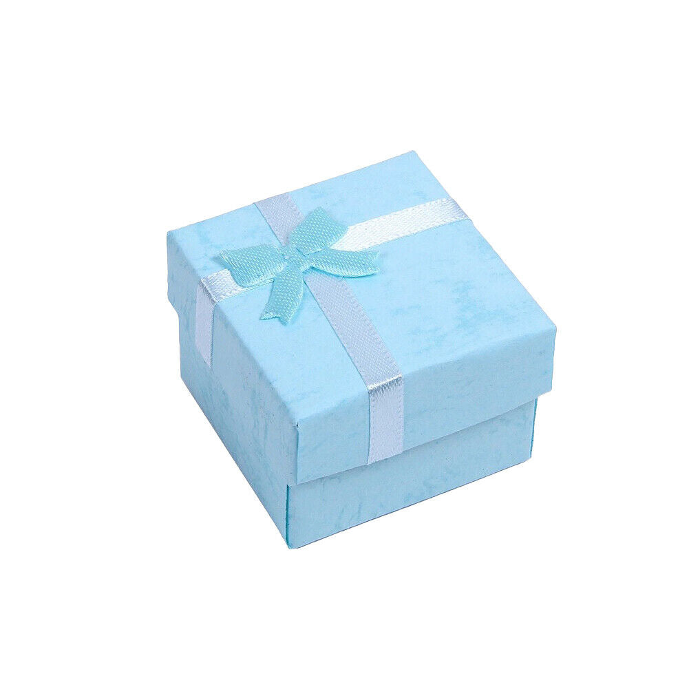 US 24 Pack Count Ring Gift Box Set with Bow for Weddings, 6 Colors 1.57x1.57 in