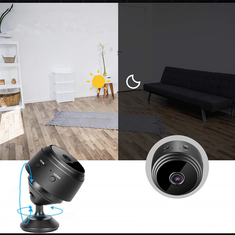 US 1-2 Pc Mini Camera WiFi Home Security Hidden Nanny Cam Audio Live Feed Audio