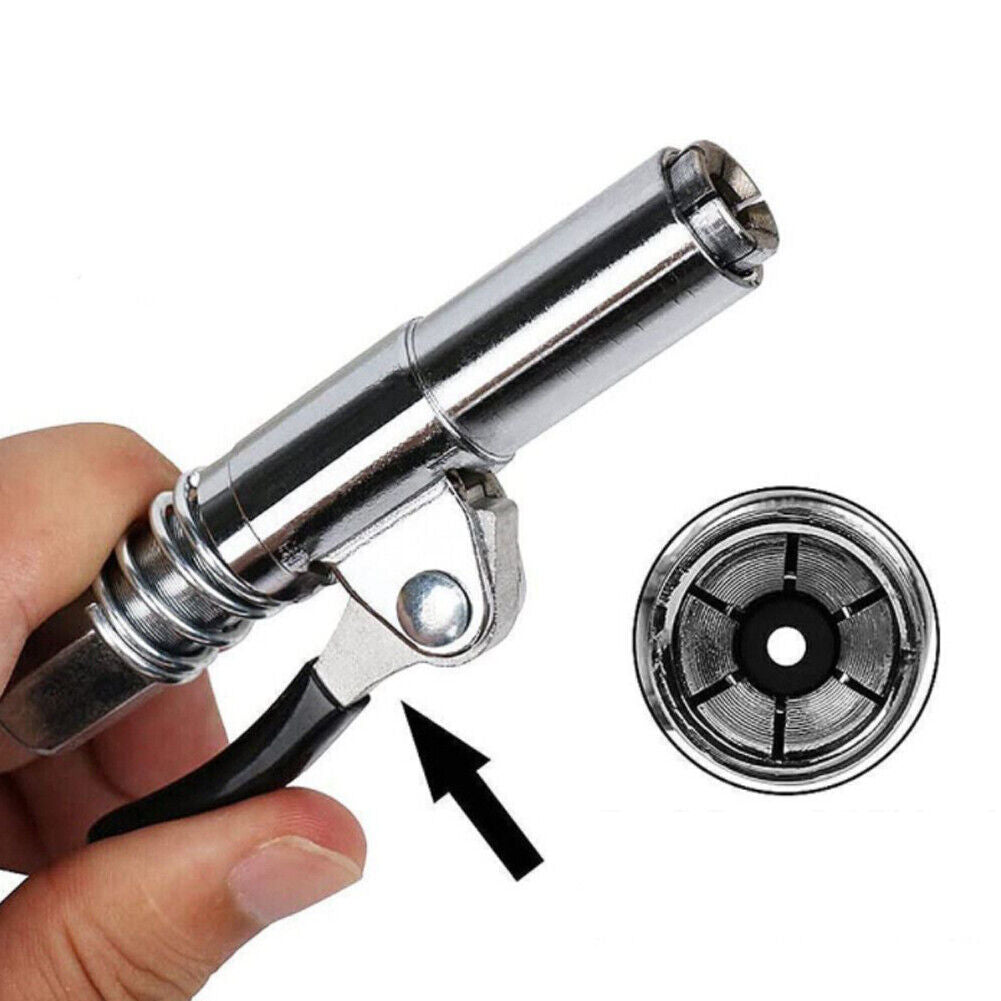 US 2-4 Pack Grease Gun Coupler Locks Onto Fittings Long-lasting Rebuildable Tool