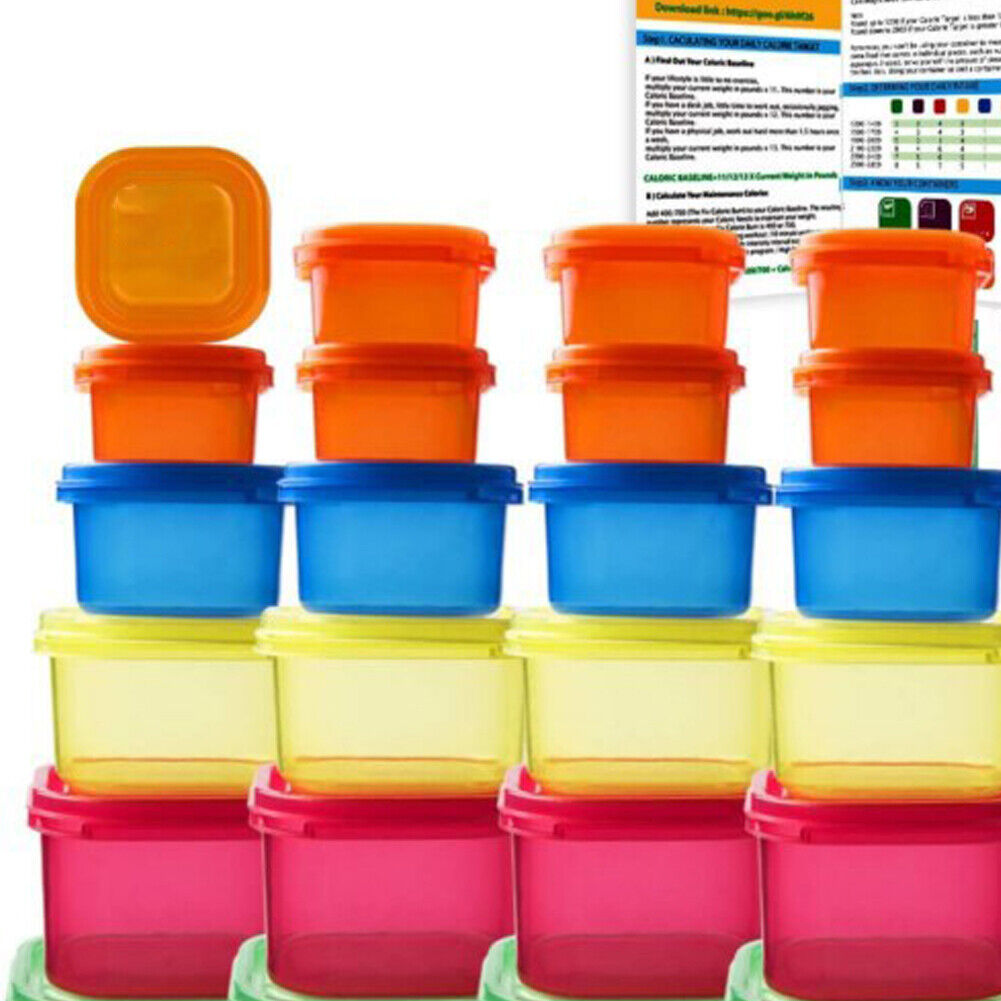US 14 pack 21 Day Fix Portion Control Containers Kit Beachbody Meal Plan