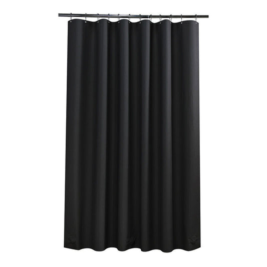 US 2 Pc Waterproof Clear Shower Curtain Liner Cute Lightweight Bathroom Magnet