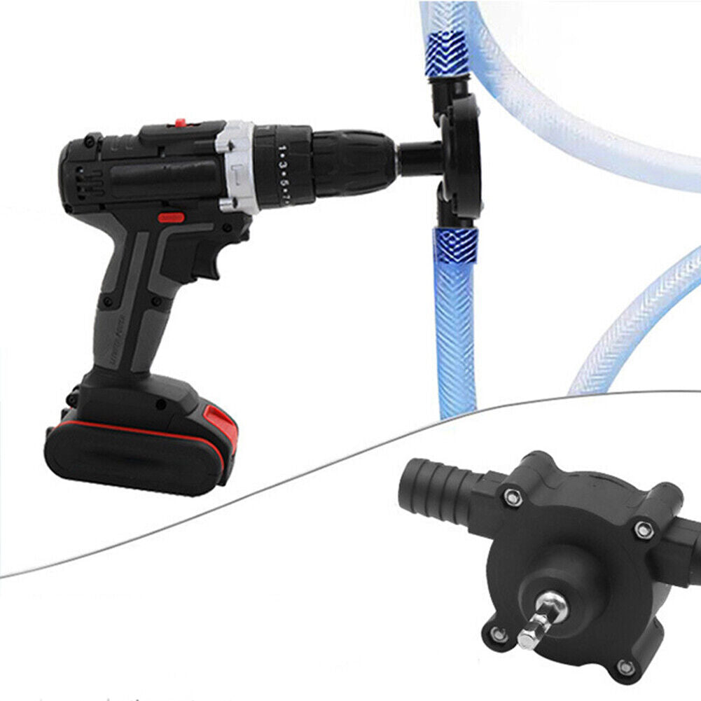 US 1-2 Pack Home Electric Drill Drive Self Priming Pump Water Oil Fluid Transfer