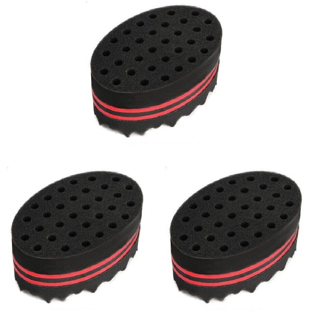 US 3-6 Pc Hair Sponge Magic Barber Twist Curl Brush Dread Locking Afro Coil Comb