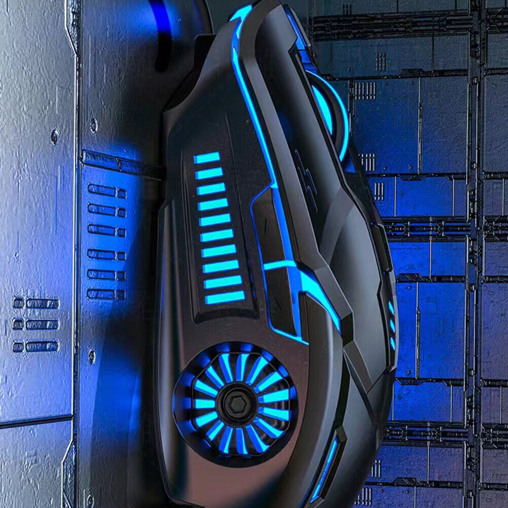 US 1-2 Pcs Wireless Mouse Gaming Rechargeable Cordless 7 Color LED Backlit PC