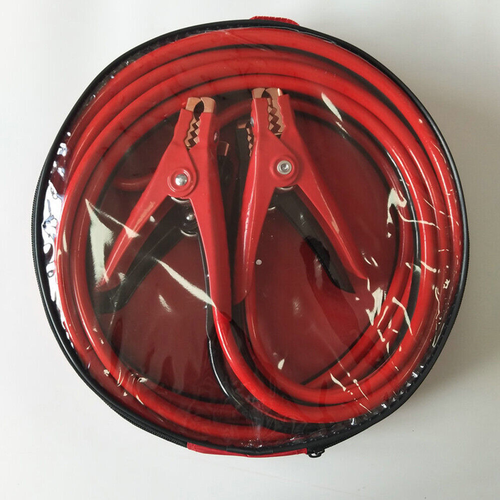 US 20 Ft 4 Gauge Heavy Duty Booster Cable Jumping Start Power Jumper w/Pouch