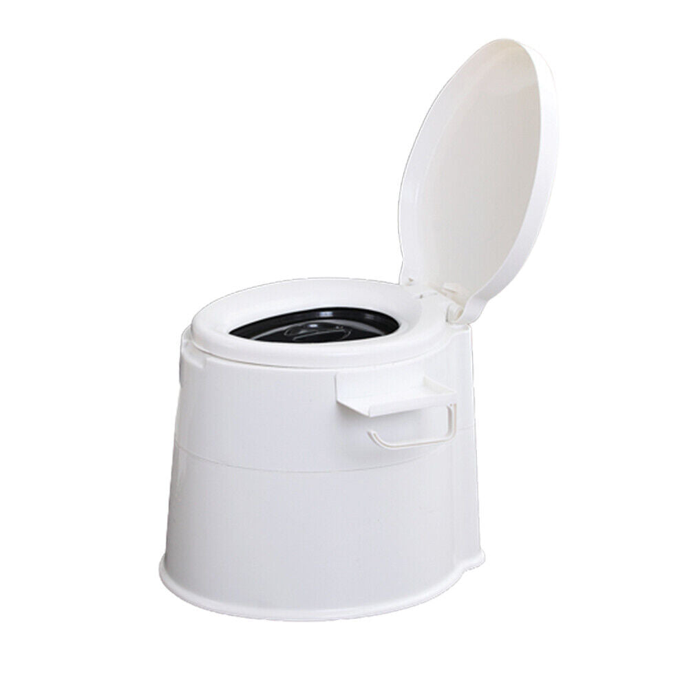 US 5L Portable Outdoor Indoor Travel Camping Bucket Toilet Vehicle Potty Commode