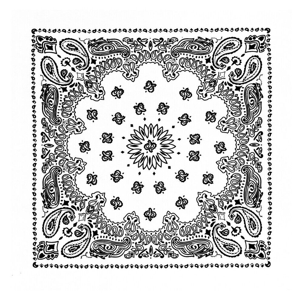 US 4-8Pc Trainmen Paisley Jumbo Military Bandana Head Scarf Cotton FaceCover 27"