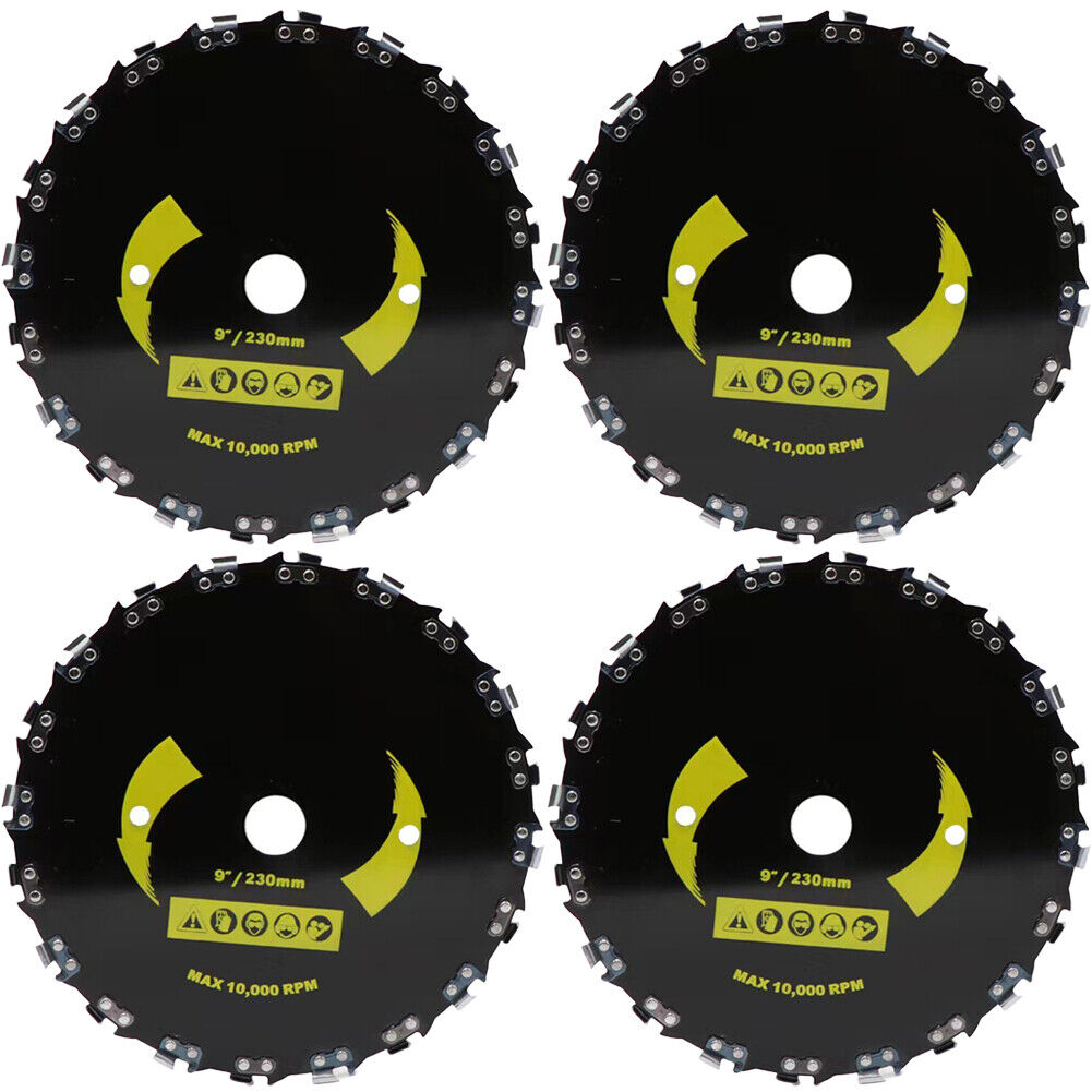 US 2Pc 9''Chainsaw Tooth Brush Blades Trimmer Head Suitable ForCutter Weed Eater