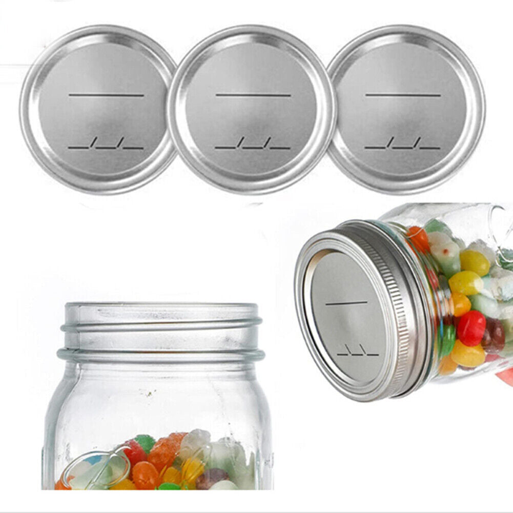 US 50-100 Wide Mouth Canning Lids Mason Ball Kerr Jar Leak Proof Metal Seal Caps