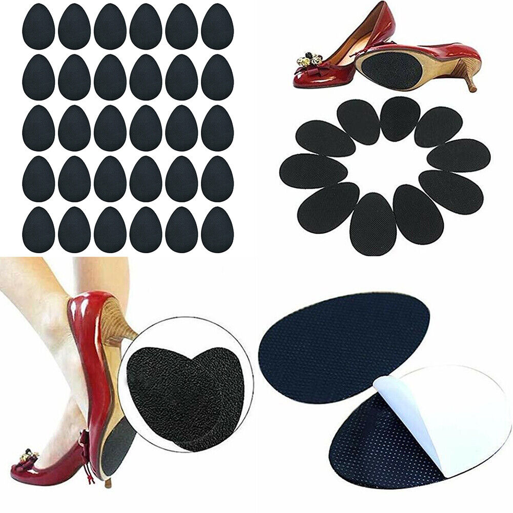 US 30-60 Pack Non-Slip Shoe Pads Sole Protectors Adhesive High Heel Grip Cushion