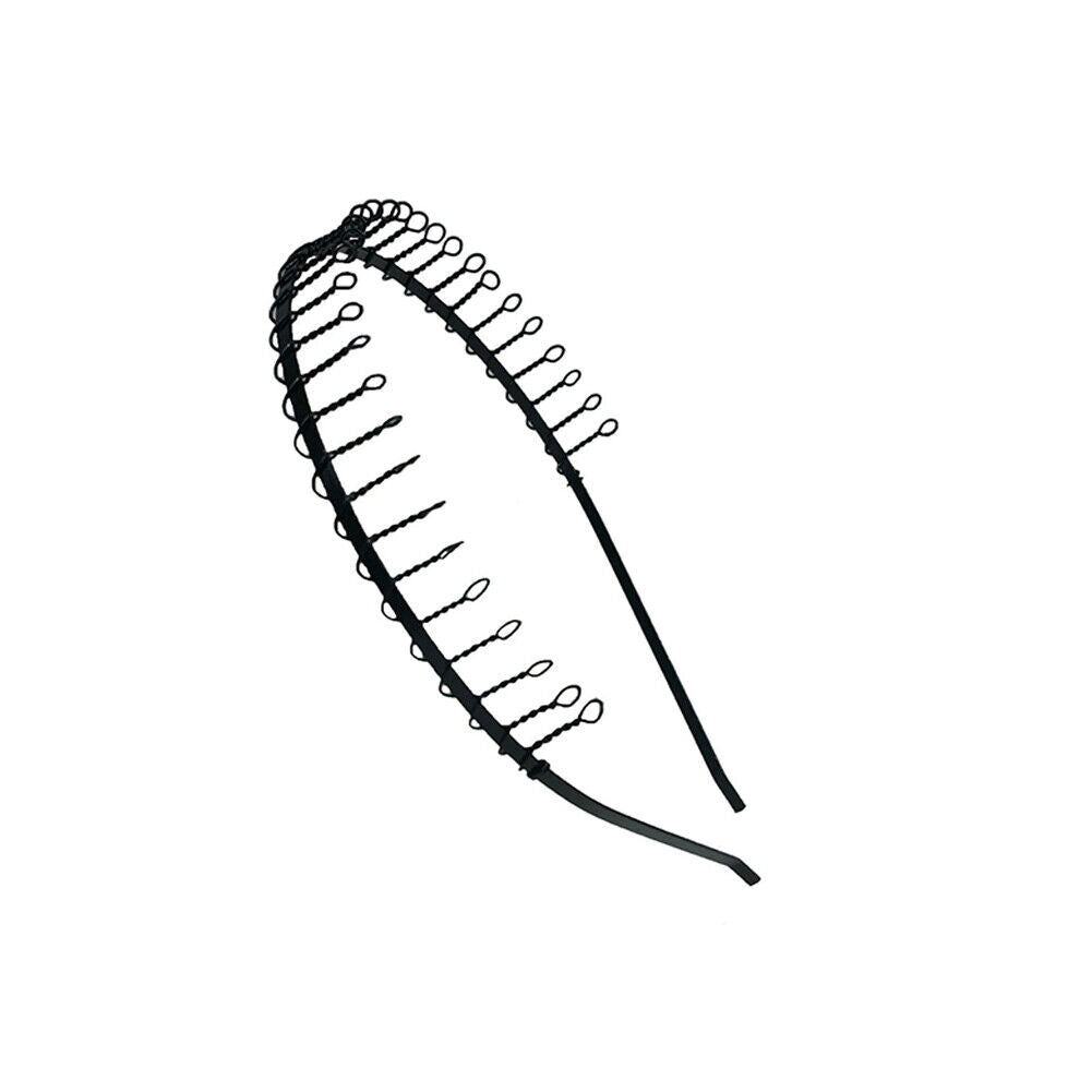 US 10-20 Pack Unisex Hairband Comb Headband Metal Wire with Teeth