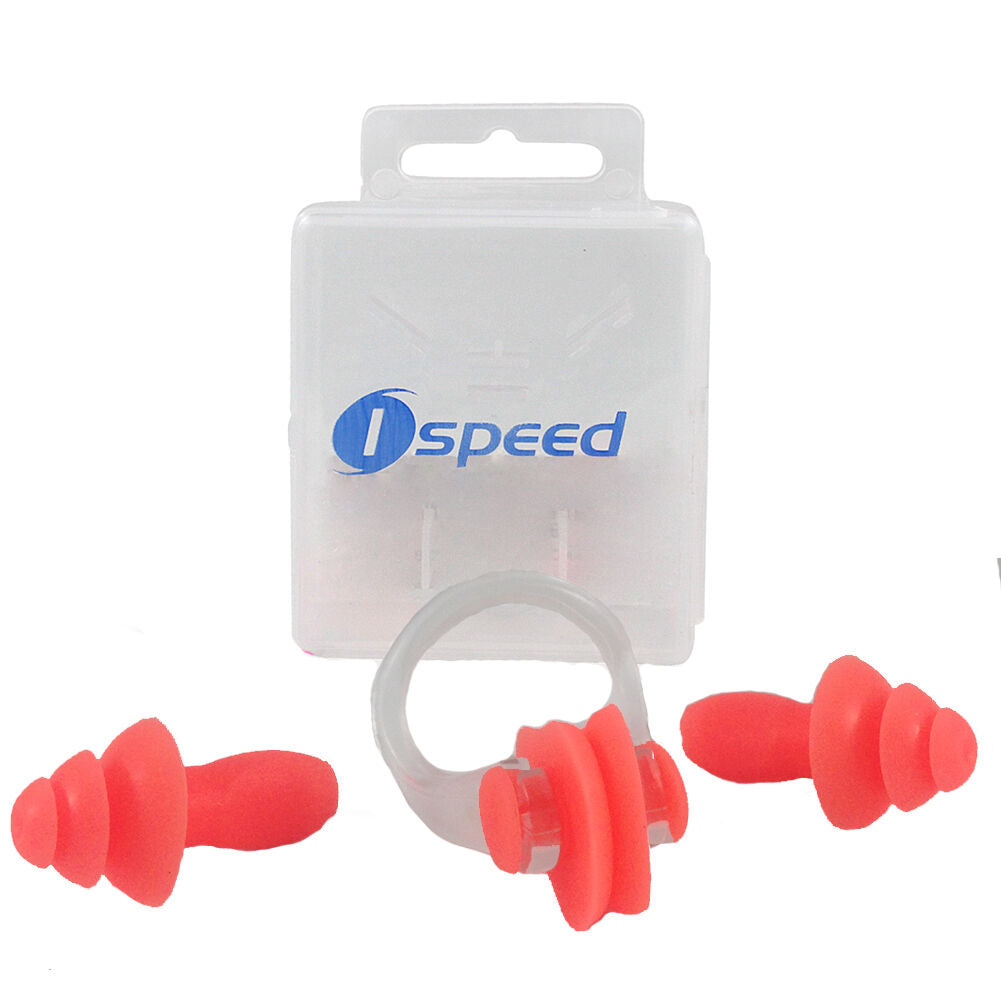 Ispeed Silicone Ear Plugs & Nose Clip Set