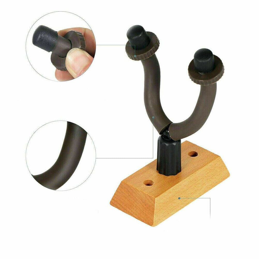 US 2-4 Pc Guitar Hanger Holder Stand Arm Rack Hook Wall Mount Instrument Display