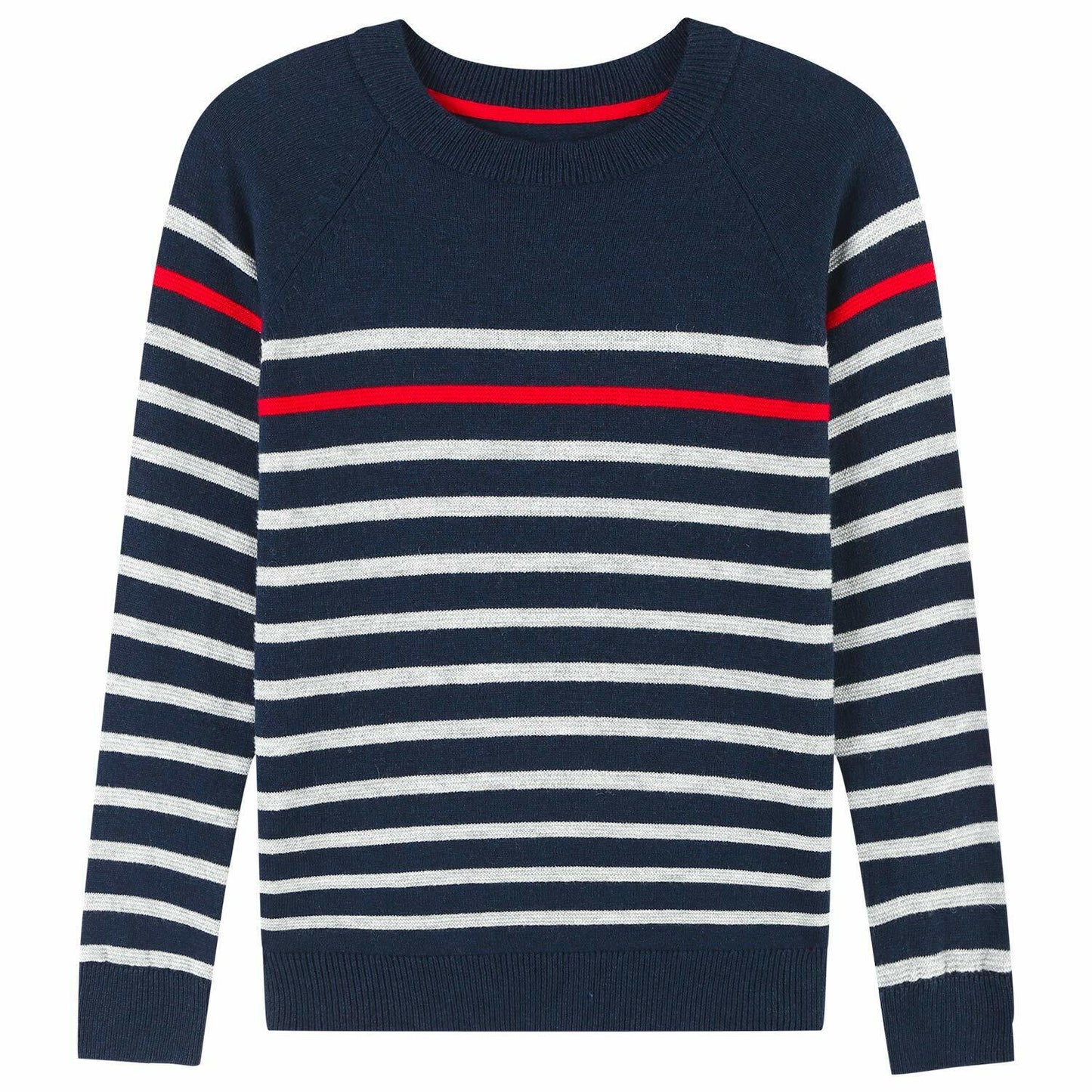 Sweater for Kid Baby Boy Toddler Soft Cute Crew Neck Stripe Long Sleeve Pullover